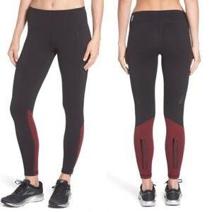 Zella gossip zipper ankle 7/8 tights